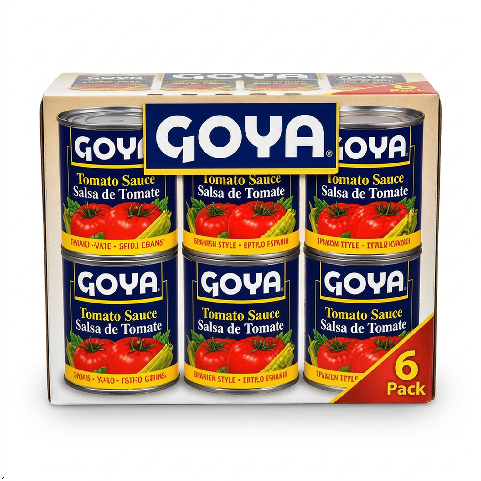 Goya Tomato Sauce "Salsa De Tomate" 8 oz Cans (Pack of 6) Bundle Goya